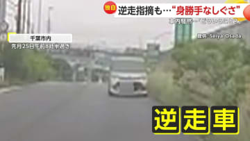 【独自】「こわい、こわい、どういうこと」一方通行の道に県外ナンバーの逆走車…逆走指摘しても“そちらにいきたい”仕草　千葉