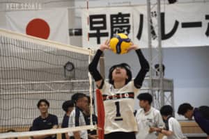 p【バレーボール（女子）】粘りのバレーでつないだ想い、勝利には届かず　悲願達成は後輩たちへ/第８９回早慶バレーボール定期戦/p