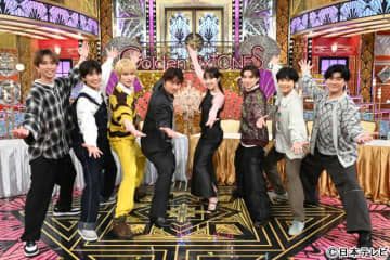 綾野剛＆本田真凜が「Golden SixTONES」に登場！“軌道戦隊ルートマン”で戦隊ポーズも披露