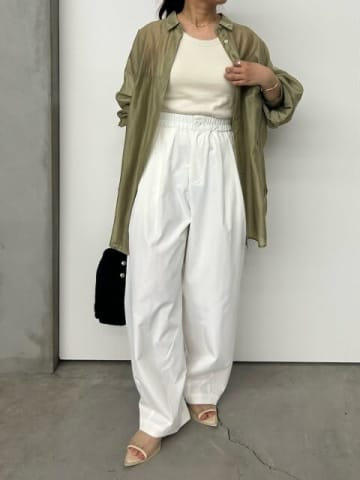 この夏おしゃれな大人は“白”を選んでる！爽やかに垢抜ける♡ワイドパンツの好印象コーデ