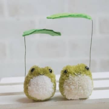 【作り方動画】毛糸で作るカエル