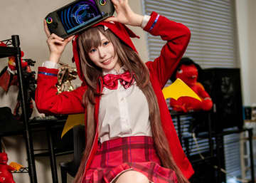 【コスプレ】「東京ゲームショウ」を沸かせたMSI美星メイ公式コスプレイヤー帰還！ゲーミングPCと戯れる月海つくねが可愛い【写真15枚】
