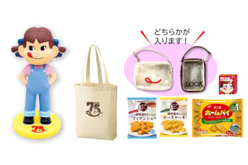 不二家、ペコちゃんの75周年記念商品発売