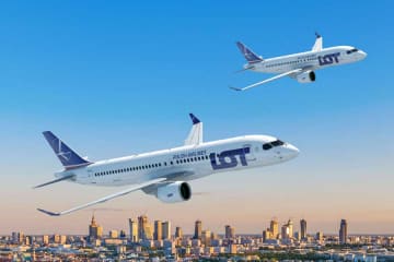 LOTポーランド航空、エアバスA220型機を40機発注