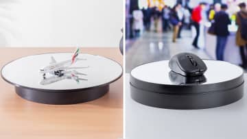 サンワサプライ、360°自在に演出する大型ターンテーブル2サイズ発売