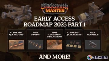 中世鍛冶屋経営シム「Blacksmith Master」のロードマップが公開！コイン鋳造や攻城兵器の生産に加えてスタッフ管理要素の改善も