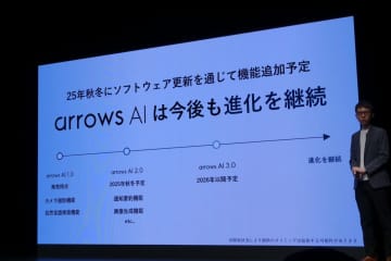 FCNT、「arrows AI」のロードマップを公開