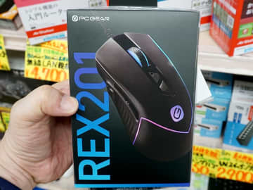 連射ボタンを備えた有線ゲーミングマウスがオーム電機から、価格は2,480円
