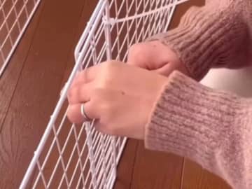 ダイソーのワイヤーネットで？　まさかの収納DIYに「マジで使える」「試したい！」