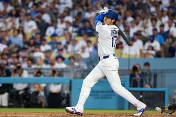 大谷翔平、158キロ悪球打ちにLA記者脱帽「この球をどうやって…」　投手復帰戦で“お手上げ”