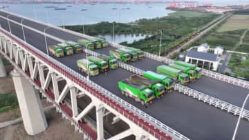 世界最長スパン斜張橋の常泰長江大橋、荷重試験を実施―中国