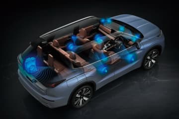 三菱自動車、「OTOTEN2025」にアウトランダーを出展【ヤマハとの共同開発サウンドシステムを体感アピール】