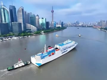 日中をつなぐ定期旅客貨物フェリー「鑑真号」、第3世代がついに始動へ