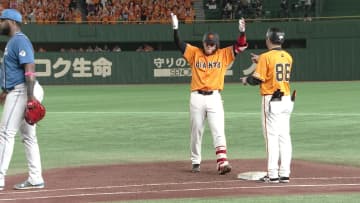 【巨人】25歳の誕生日に増田陸がタイムリー　第1打席にはバースデーソングを受ける