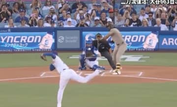 球場騒然！ 大谷翔平、投手復帰の初球で“まさかの光景”「エグすぎだろ」 とんでもない“高速魔球”を投げ込んでしまう「仕上がってるやんw」