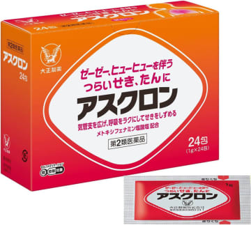 「アスクロン 24包」が43%OFFの税込1,169円! 「アスクロン 24包×4」は8%OFFの税込4,998円～Amazonで大正製薬のせき止め薬がお得