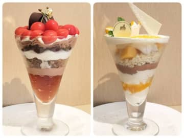 銀座のランドマークで優雅に夏を味わう二つのパフェ