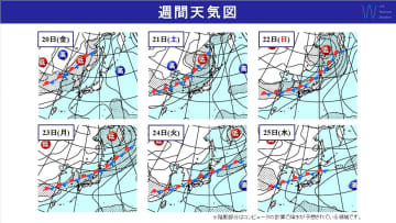 週間天気　10年に1度レベルの「かなりの高温」続く 週明け22日(日)から梅雨空戻る