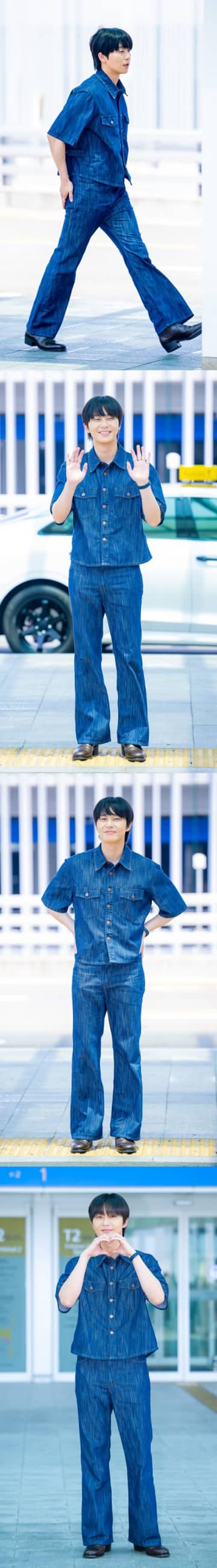 爽やかすぎる…パク・ソジュン、“夏のデニムコーデ”で空港に登場！香港へ出国【独自写真】