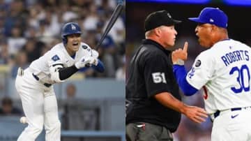 【波乱】大谷翔平に死球＆監督が序盤で退場＆ボークで1失点も6回に一挙5得点で4連勝　大谷は4三振1死球