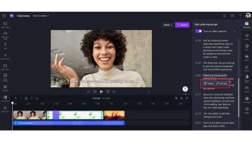 文章編集感覚で動画トリミングできる新機能。Clipchampに追加