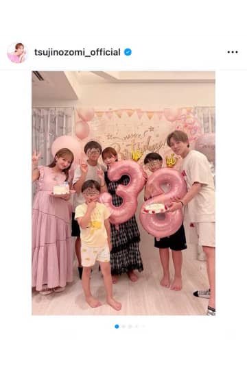 第5子妊娠中の辻希美、38歳誕生日「幸せな時間」ふっくらお腹も披露　希空と三つ編みヘア