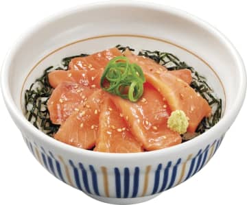 なか卯、脂がのったノルウェー産サーモンを味わう「サーモン丼」発売