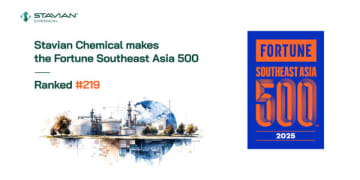 Stavian Chemical、2025年のFortune Southeast Asia 500リストに選出
