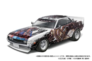 アオシマより「ブラックラグーン」の痛車登場！　「1/24 BLACK LAGOON TA22 セリカ 1600GT ‘72(トヨタ)」、10月発売