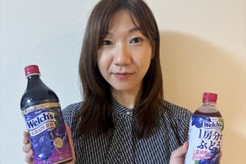 1本に12房分のぶどうを詰め込んだ「Welch'sグレープ100」