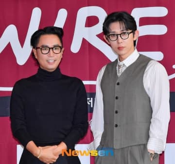 【PHOTO】CODE KUNST＆チョン・ジェヒョン、新番組「LIVE WIRE」記者懇談会に出席