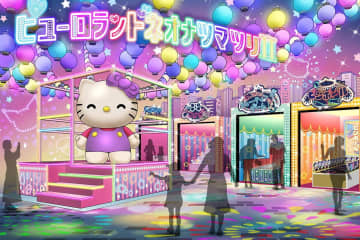 サンリオピューロランドの夏イベント「ネオナツマツリⅡ」レトロな縁日風ゲームや屋台グルメ