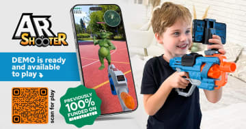 街中にモンスター出現！ Nerf銃とスマホで遊ぶARシューティング「AR Shooter 2」