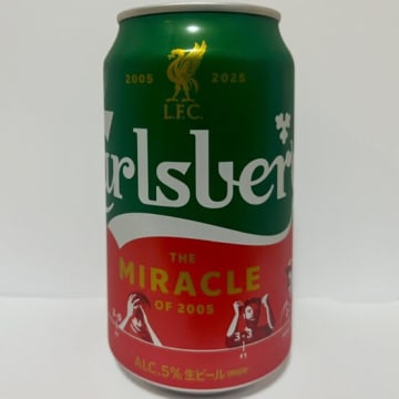 リヴァプール20年前の奇跡特別デザイン缶で今年の優勝にも祝杯を
