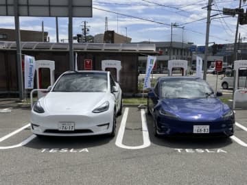 テスラ「スーパーチャージャー」、全国ファミマに設置拡大　15分で275km分充電