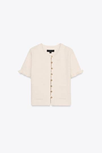 【ZARA】夏のこなれ見え♡「半袖カーデ」