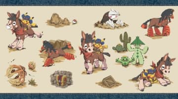 砂漠を旅するピカチュウとドロバンコ！『ポケモン』新グッズ「Run Run ! Desert」がポケセン店頭で販売