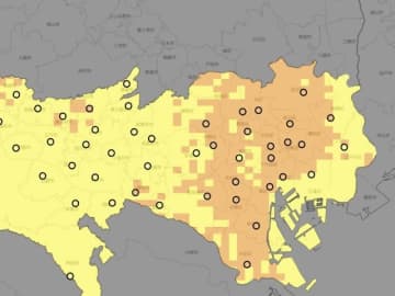 暑すぎる東京の中で、特に暑いのはどこか　1kmメッシュでわかる地図、都らが提供開始