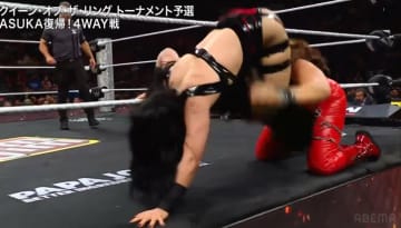 女子レスラー、“美尻“秘技10連発 顔面を叩きつけるたび「額割れる」「硬いところで…」ファン騒然