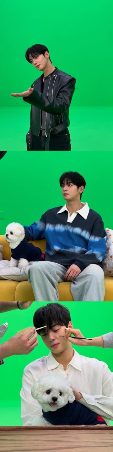ASTRO・チャウヌ、自身の映画に愛犬登場か？「かっこいいとかわいいが渋滞」とファン歓迎【PHOTO】