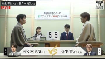 将棋日本シリーズが開幕！優勝5度の羽生善治九段と初出場の佐々木勇気八段が激突
