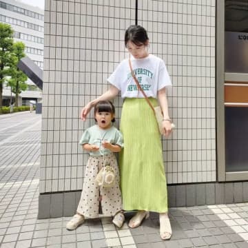 【ママ】7月の普段着コーデ。おしゃれなママ・お手本の服装