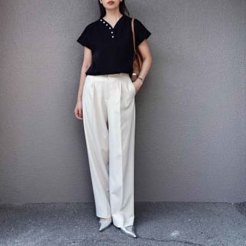 「いつも同じ穿き方」は卒業！【ユニクロ】40・50代が真似したい♡「ワイドパンツコーデ」