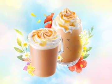 人気カフェチェーン店の2025年初夏の新作ドリンクがそろい踏み。スタバの新作はアールグレイベース