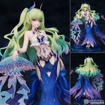 「崩壊3rd」より「メビウス ブルーコーラル Ver.」のフィギュアが登場！深海のように蒼く輝くドレス姿を再現