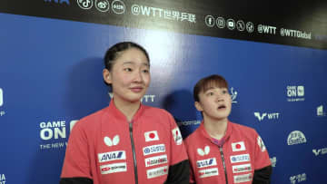 初コンビ初優勝 張本美和・大藤沙月「初めての大会で優勝することができて嬉しい。新しい勉強になった」【卓球 WTTリュブリャナ】
