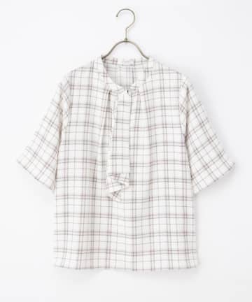 【ハニーズ】華やかに上品見え「ボウタイブラウス」
