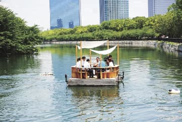 竹中工務店ら／都市型自動運転船を実証、「浮かぶ床」が水辺の新風景に