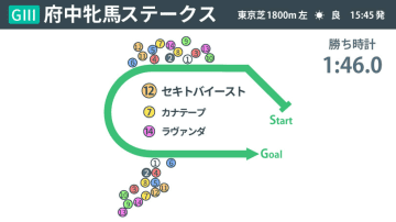 【府中牝馬S回顧】強気な競馬で道拓く　セキトバイーストが持久力勝負制し初戴冠