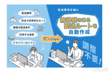 オプティマインド、「Loogia」で条件考慮の配車自動化と可視化実現